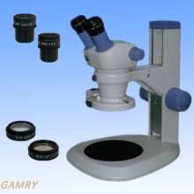 Microscopio de zoom estéreo serie Jyc0730 con diferentes tipos de soporte